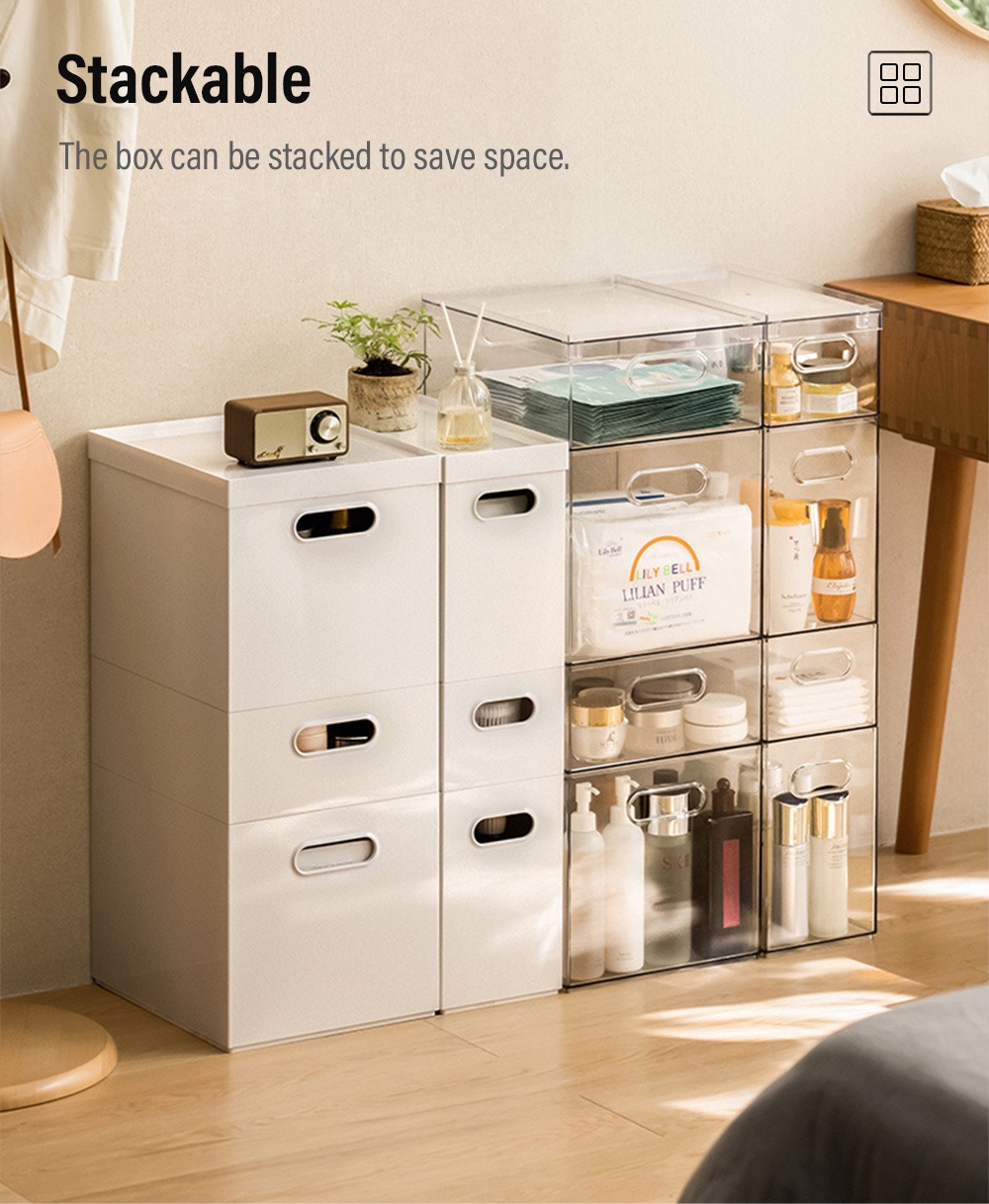 PET Multi-purpose Organizer Cosmetic Storage Box-5